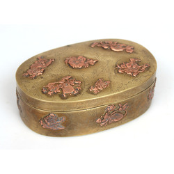 Brass casket with lid