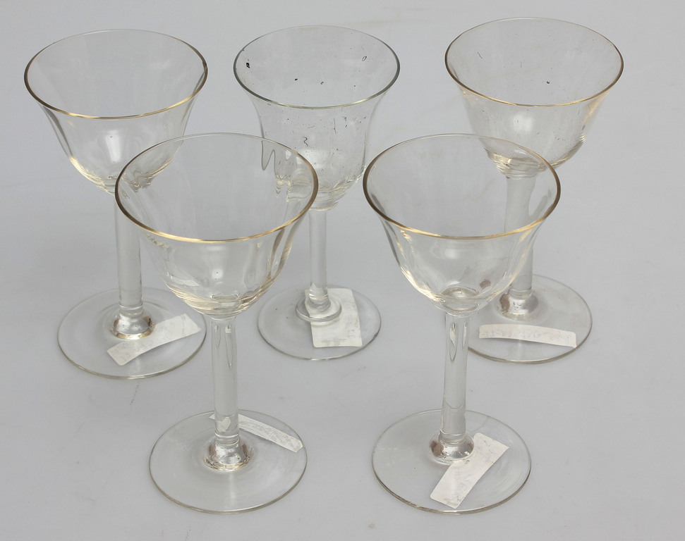 Glass liqueur glasses 5 pcs.