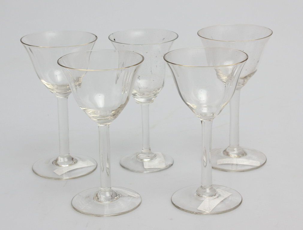 Glass liqueur glasses 5 pcs.