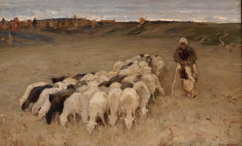 Sheep shepherdess