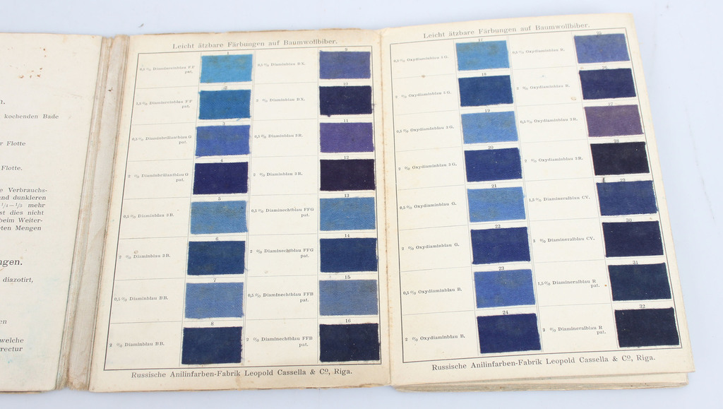 Catalog with fabric samples