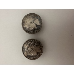 Sudraba monētas - aproču pogas