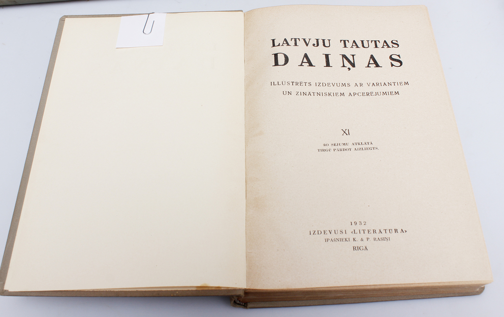 Latvian folk songs (volumes 2-12)