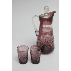 Ilguciems glass pitcher and 2 glasses