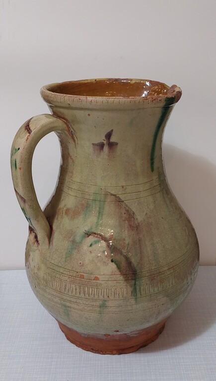 An authentic ceramic jug from Latgale.