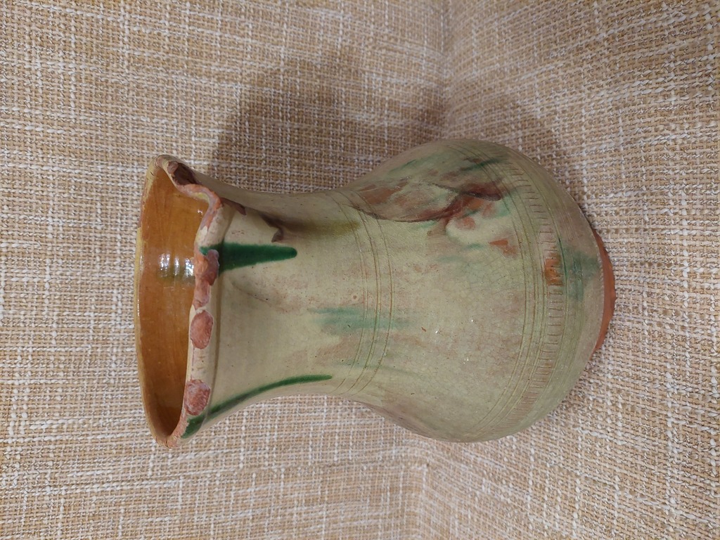 An authentic ceramic jug from Latgale.