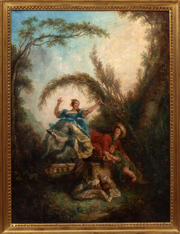 Painting of the Romantic era - the Swing