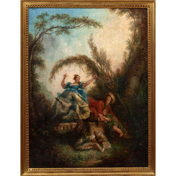 Painting of the Romantic era - the Swing