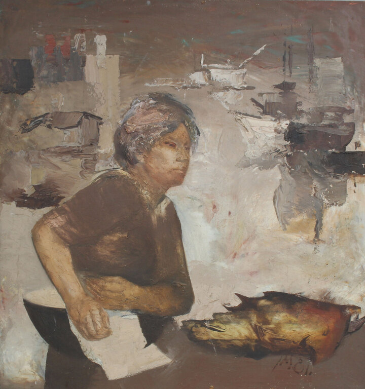Fisherwoman in Pāvilost