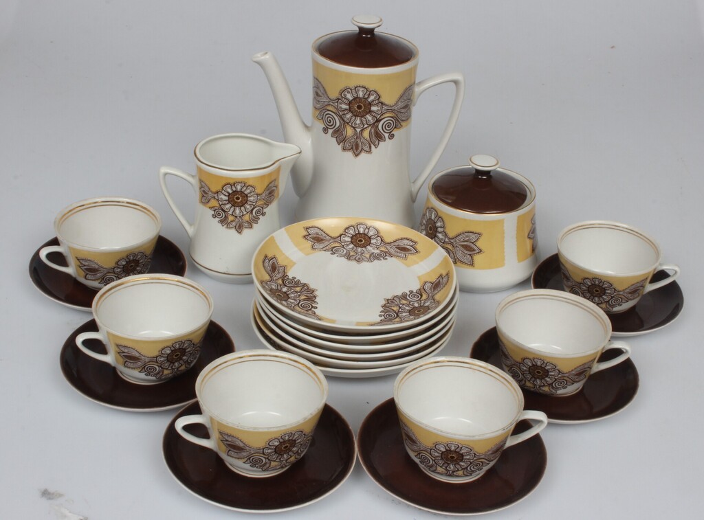 Porcelain cofee set for 6 persons