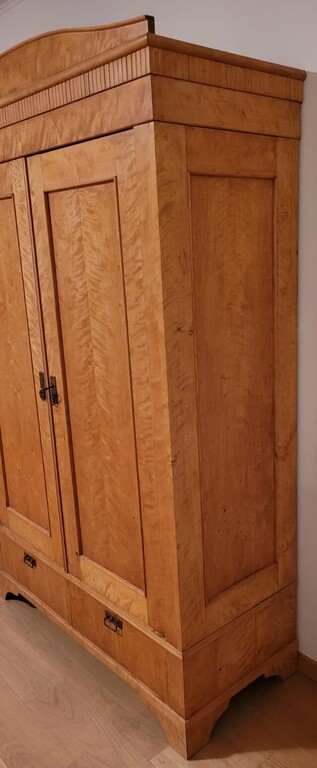 Birch wood closet