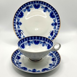 Cobalt trio. 60. Years. Hand painted. From the collection 