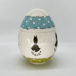 Hutschenreuther limited line of Easter bunnies. Candy bowl for chocolate eggs. For a collection.