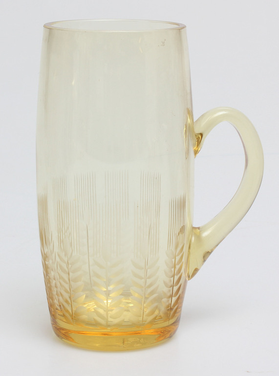 Iļģuciems glass factory beer cup 