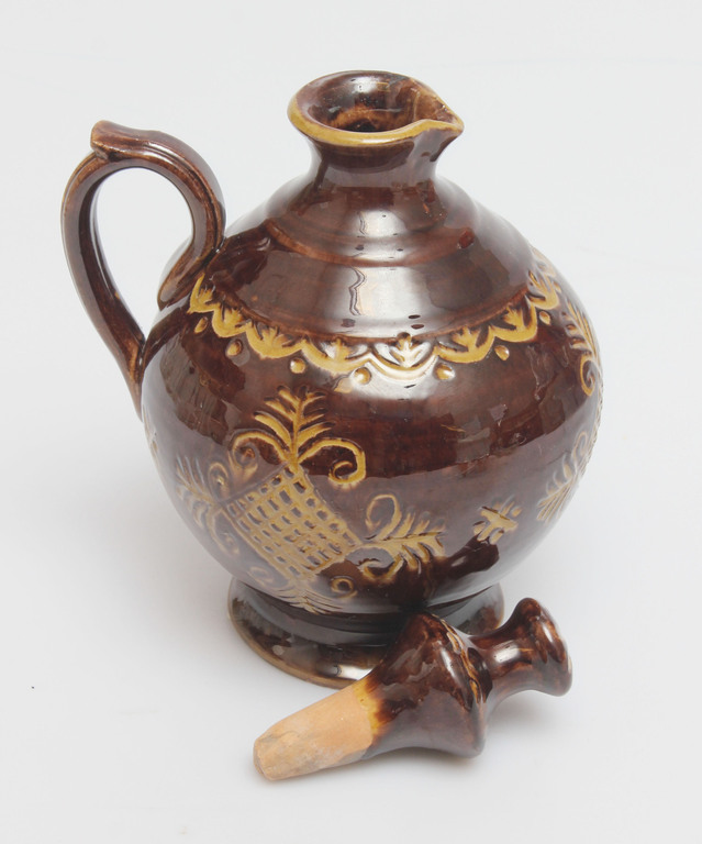 Ceramic carafe with cork