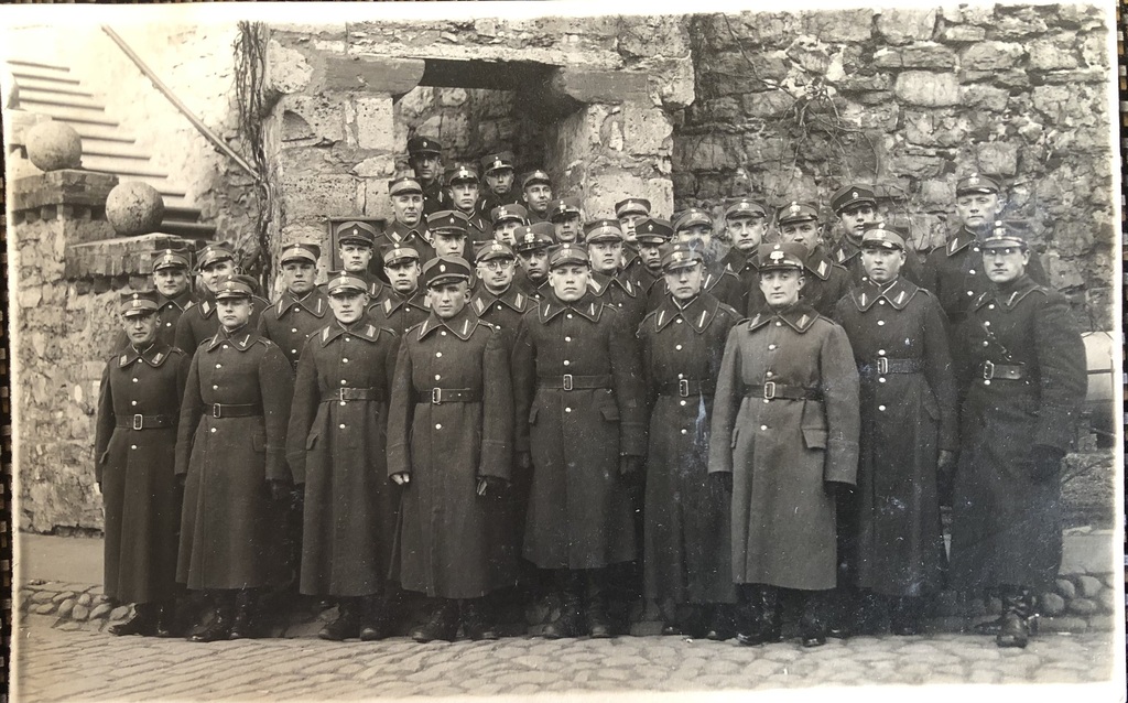 Soldiers of the Latvian army at Pulvertorn