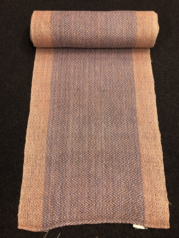 Hand-woven linen rug