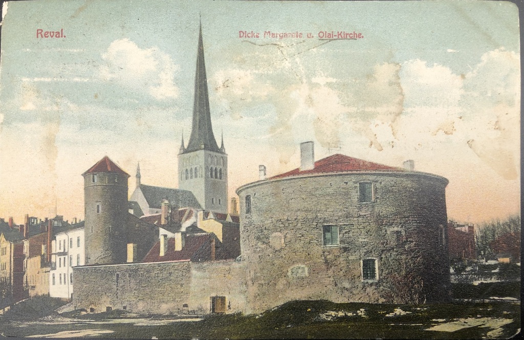 Tallinn. Magreta Tower and St.Olaf's Church