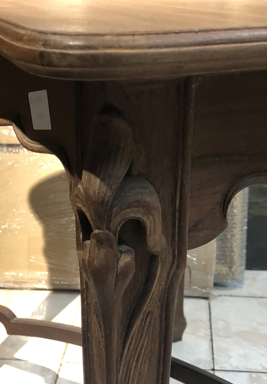 Art Nouveau mahogany table