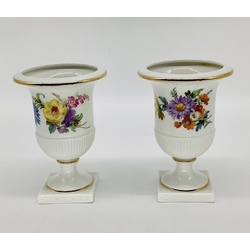 Furstenberg.2 miniature vases.Hand painted.Rare.