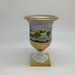 Furstenberg.Vase Crater.Painting on porcelain.19th century.