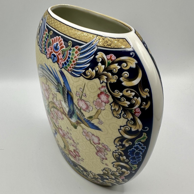 Ручная японская ваза. 20-30 года. Ручная роспись. Японский фарфор