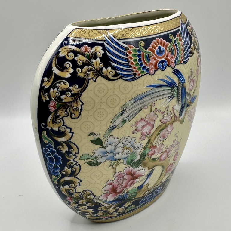 Ручная японская ваза. 20-30 года. Ручная роспись. Японский фарфор