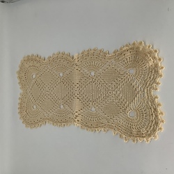 Handmade table lace napkin. Excellent condition. Last century.