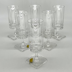 Rosenthal crystal glasses for fortified wine. Art Deco 60s