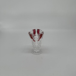 Vase for violets. Handmade crystal. 