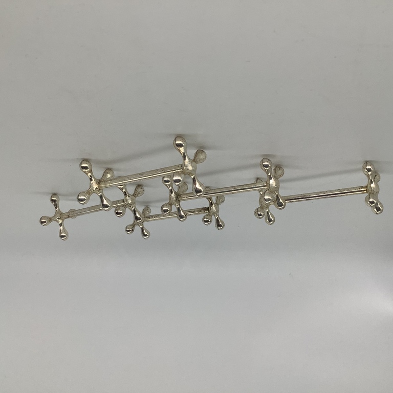 5 cutlery stands, France 60's, silver plated.