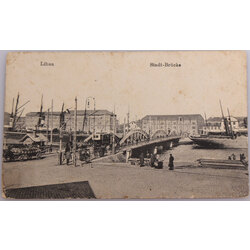 Postcard ''Libau.Stadt-Brucke''