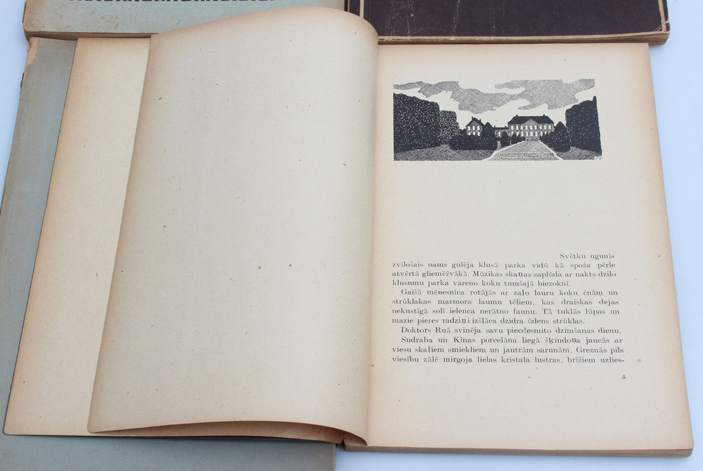 4 grāmatas ar Sigismunda Vidberga ilustrācijām un vākiem