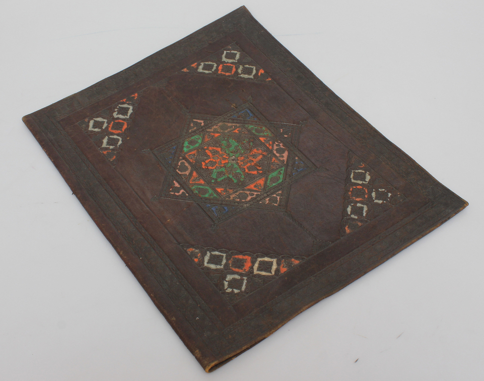 Leather covers with painting