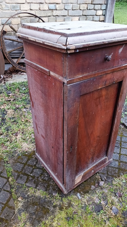 A small Biedermeier-style cabinet