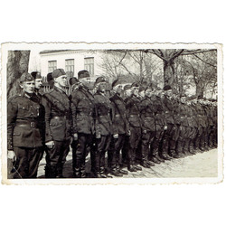 Photography Latvian soldiers in the rank