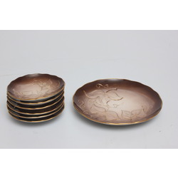 Riga porcelain plates (1+6 pieces) 