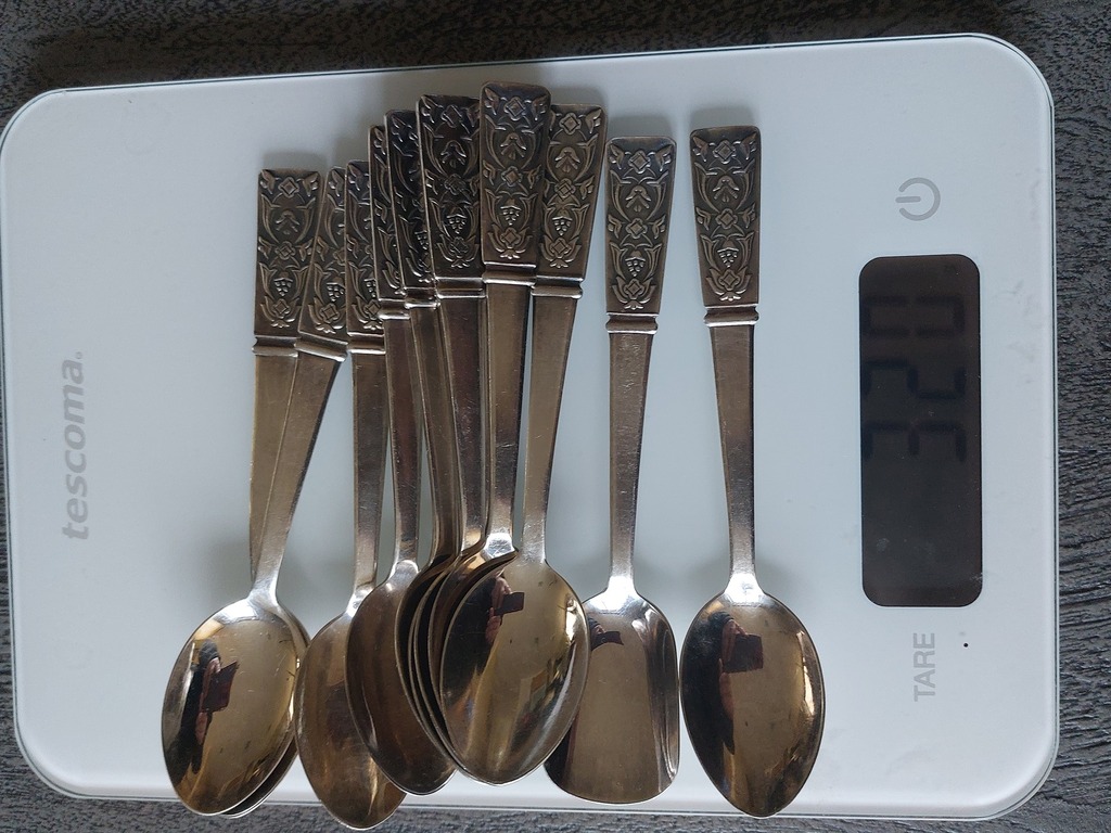 11 teaspoons + spoon for sugar. Tallinn experimental jewelry factory 1960 -1969