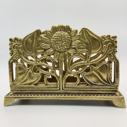 Envelope holder. Art Nouveau. Bronze. Excellent condition. 1900s