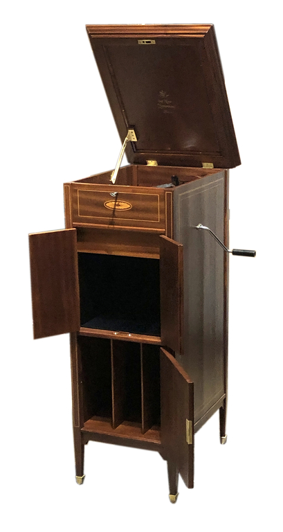 Zimmerman walnut gramophone - cabinet