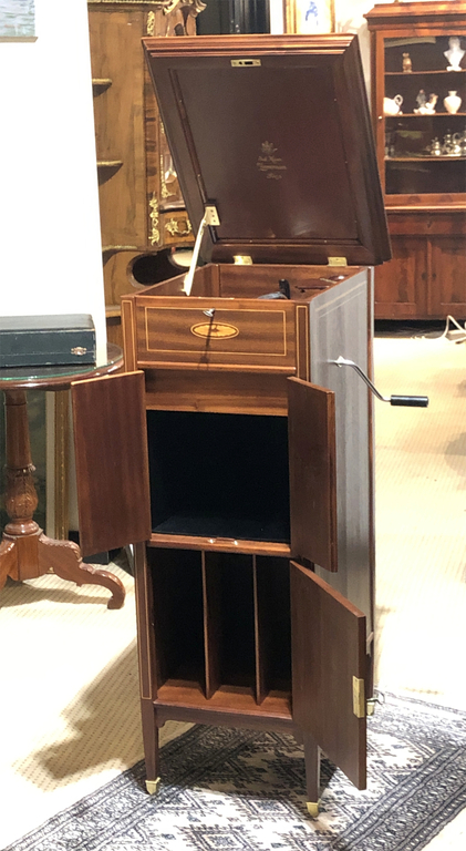 Zimmerman walnut gramophone - cabinet