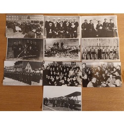 10 pcs. Group photos of the Latvian Naval Aviation Regiment 