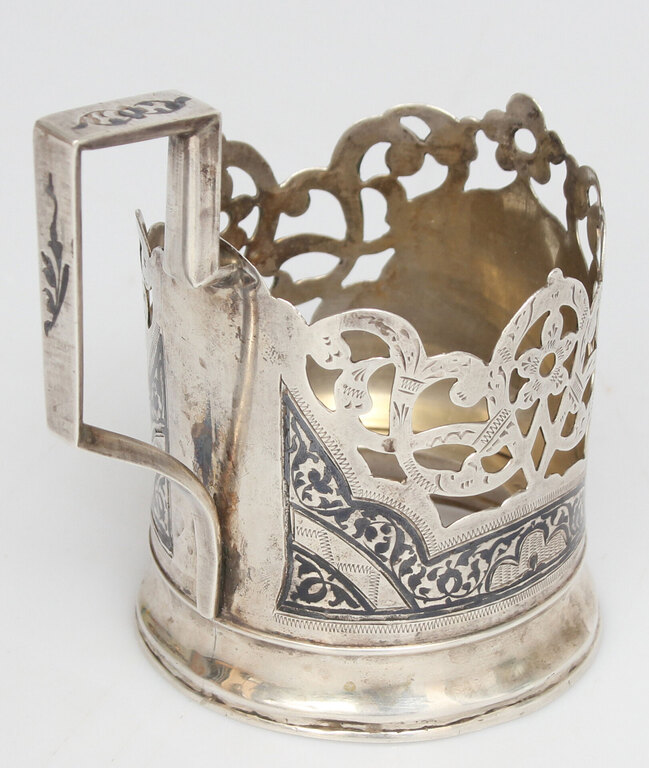 Silver cup/glass holder