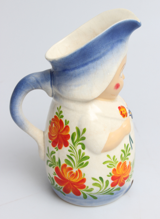 Faience pitcher 