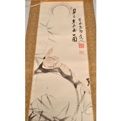 Scroll with Japanese painting 