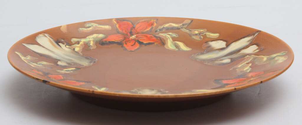 Faience decorative plate 