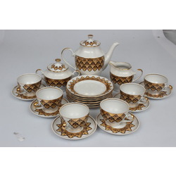 Porcelain set for the coffe (for 6 persons)