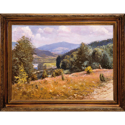 Summer mountain landscape with 