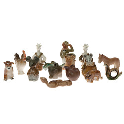 Porcelain figures set (15 pcs.) 