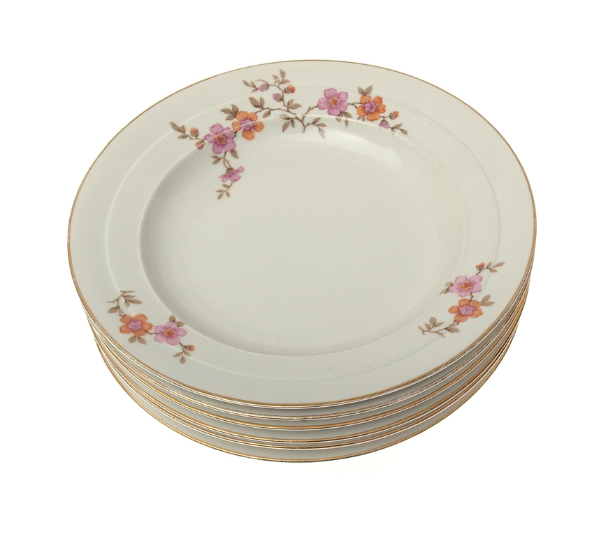 Porcelain soup plates (6 pcs.)